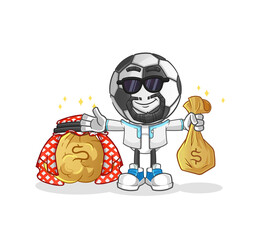 football head cartoon rich arabian mascot. cartoon vector