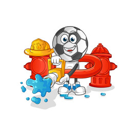 football head cartoon firefighter vector. cartoon character
