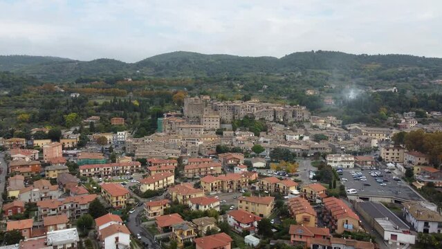 Bolsena by the lake aerial view, Viterbo district, Lazio Italy