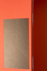 paper box with bronze card