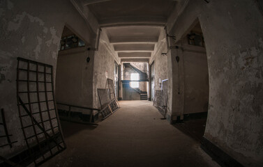 Fototapeta na wymiar Old abandoned power plant in Budapest 