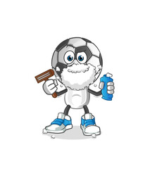 football head cartoon shave facial hair vector. cartoon character
