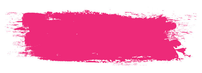 Pink brush stroke isolated on white background. Trendy brush stroke vector for pink ink paint, grunge backdrop, dirt banner, watercolor design and dirty texture. Brush stroke vector
