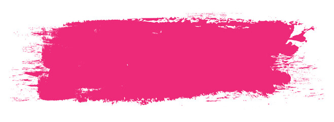 Pink brush stroke isolated on white background. Trendy brush stroke vector for pink ink paint, grunge backdrop, dirt banner, watercolor design and dirty texture. Brush stroke vector
