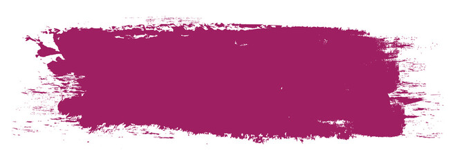 Purple brush stroke isolated on white background. Trendy brush stroke vector for purple ink paint, grunge backdrop, dirt banner, watercolor design and dirty texture. Brush stroke vector