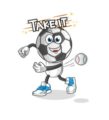 football head cartoon throwing baseball vector. cartoon character