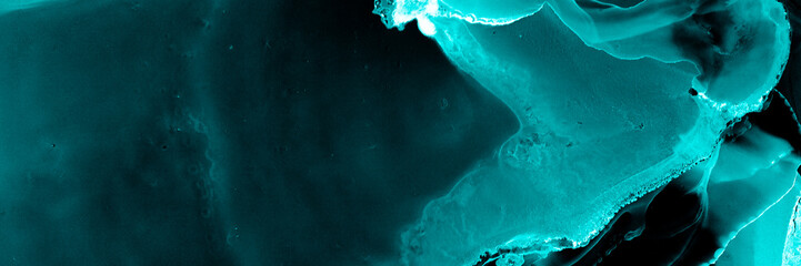 Medical Alcohol Ink. Black Biotechnology Splash.