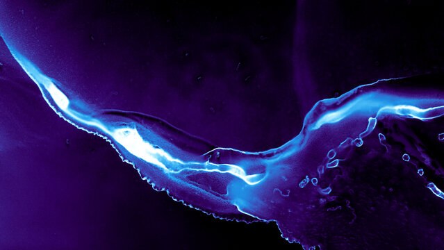 Ocean Fluid. Cobalt Chemical Image. Swirl