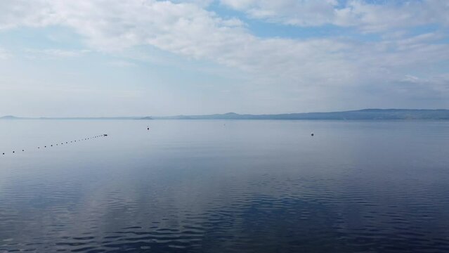 Bolsena lake aerial view, Viterbo district, Lazio Italy
