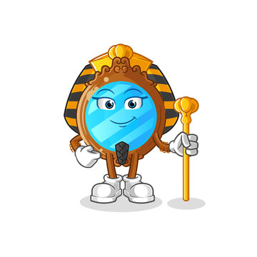 recommend clip art: mirror ancient egypt cartoon. cartoon mascot vector