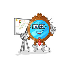 mirror marketing character. cartoon mascot vector