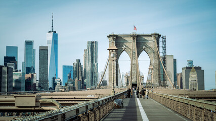 city skyline Manhattan view