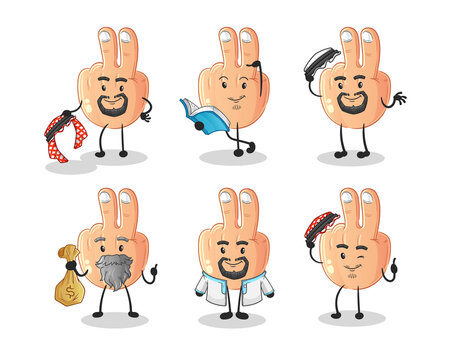 paece vector cartoon