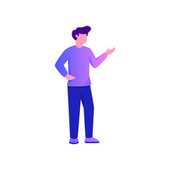 Standing Man with Two Hand