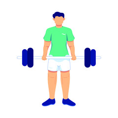 weightlifting man illustration