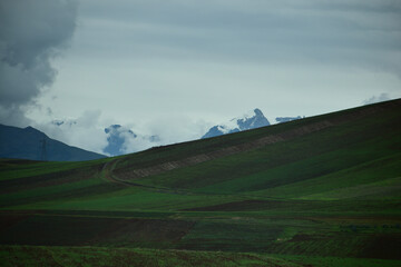 Fototapeta premium landscape with clouds