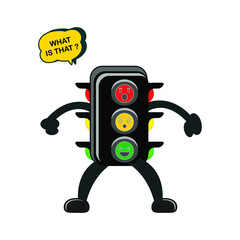 traffic light symbol question message
 regulate