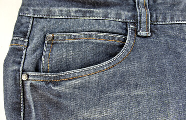 blue jeans with a pocket