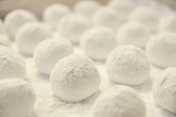 Fototapeta na wymiar Chinese glutinous rice balls