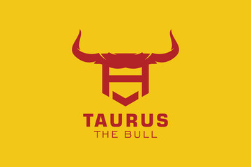 Letter A logo, Bull logo,head bull logo, monogram Logo Design Template Element