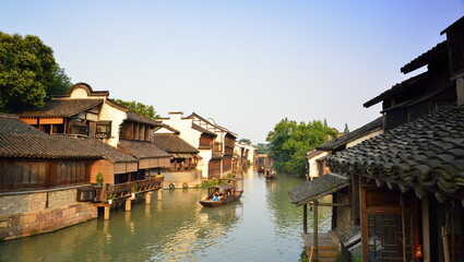 Fototapeta na wymiar water town in southern China