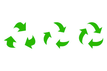 Arrows recycling, great design for any purposes. Ecology concept. Vector illustration. stock image.