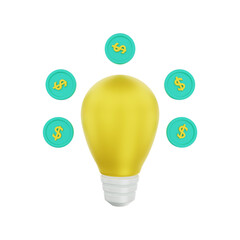 3d Finance rendering  money management knowledge