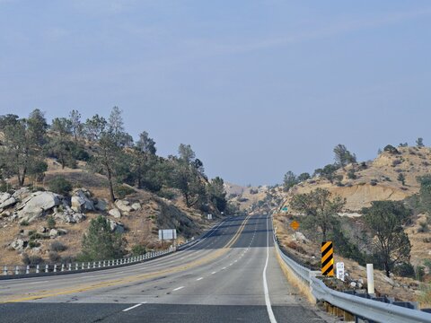 Roadside view along Highway 178, Kernville, California.