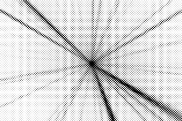 Halftone Background. Glowing light Halftone effect. abstract grunge Starburst halftone dots background. Star Flare, Shine light halftone texture. Retro background, pop art style.
