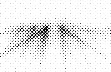 Halftone Background. Glowing light Halftone effect. abstract grunge Starburst halftone dots background. Star Flare, Shine light halftone texture. Retro background, pop art style.