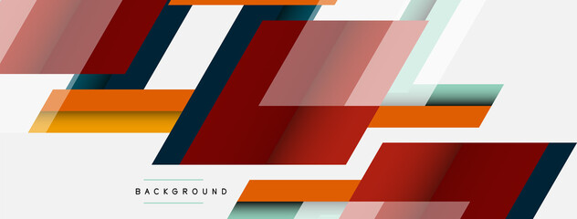 Background. Geometric diagonal square shapes and lines abstract composition. Vector illustration for wallpaper banner background or landing page