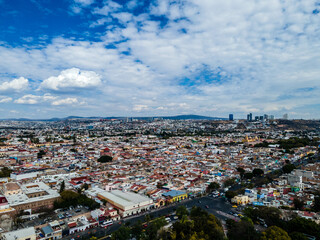 Fototapeta na wymiar Dron view from Queretaro centro Mexico