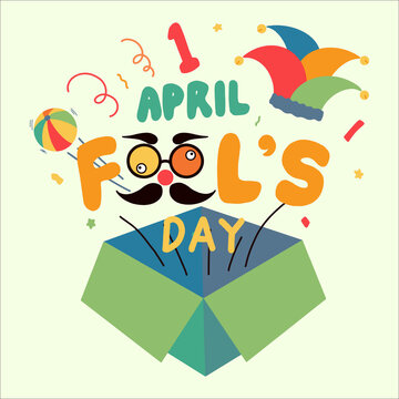 April Fools Day Elements Illustration