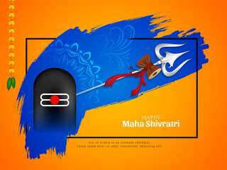 Happy Maha Shivratri festival celebration background design