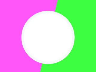 illustration of an background with circles pink and green background