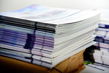 stack of magazines