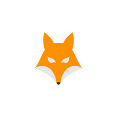 Fox icon design template vector isolated