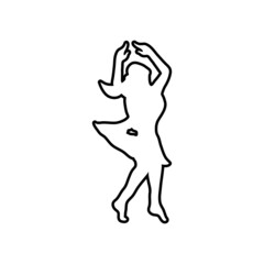 Dancing icon design template vector isolated