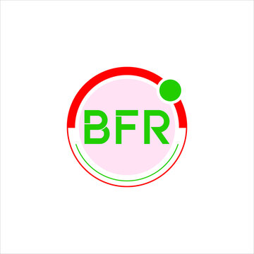 BFR letter logo creative design. BFR unique design