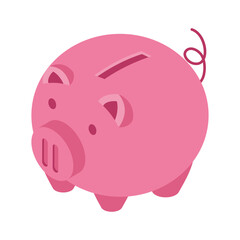 piggy savings pink