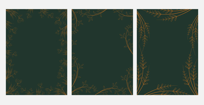 wedding invitation frame, natural flower frame