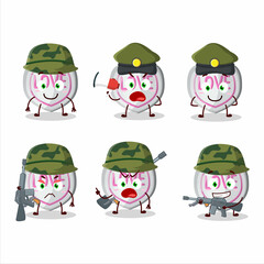 A charming soldier white love candy cartoon picture bring a gun machine