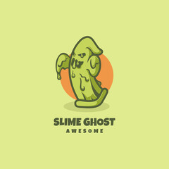 Illustration vector graphic of Slime Ghost, good for logo design