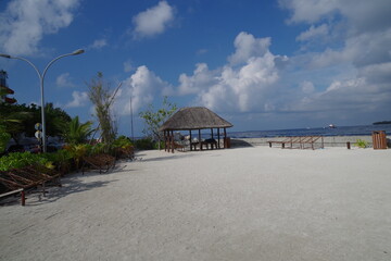 モルディブ　マーレのラスファヌ・アーティフィシャル・ビーチ