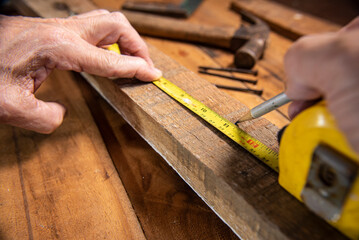carpenter working on a wood