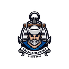 Illustration vector graphic of Sailor Marine, good for logo design