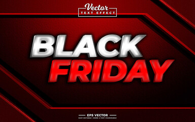 Black Friday 3d editable text effect