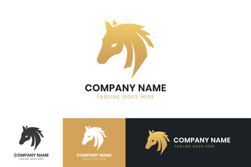Horse logo template design. Horse vector icon design.