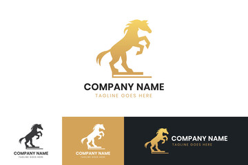 Horse logo template design. Horse vector icon design.