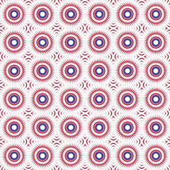 Abstract seamless pattern with various shapes. Geometric pattern for fabric. Textile background.